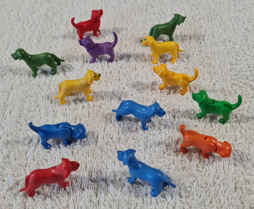 Playmobil hunde bunt blau rot - bunt,