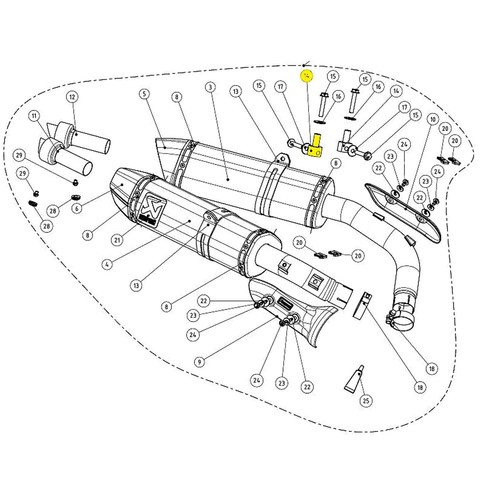 Akrapovic aluminium auspuff - akrapovic,
