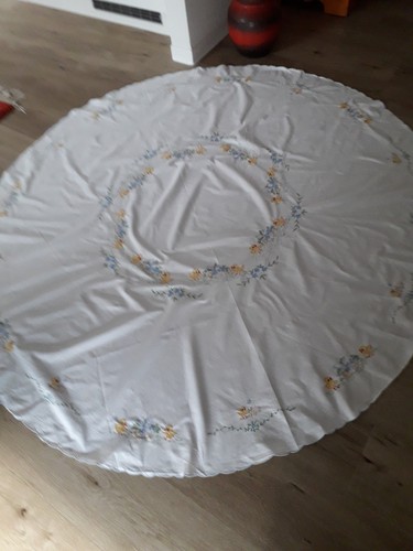 Runde leinen tischdecke - runde,