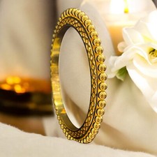 Exquisit Dubai Handgefertigt Hochzeit Armreif Armband in Gestempelt 22K Gelbgold