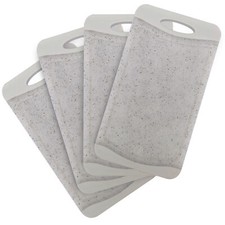 NEOFLAM Flutto Antibakterielles Frühstücksbrettchenset, 4tlg. - Granitgrau