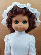 DDR Puppe Braut / Hochzeit mit "Mama Simme" & Schlafaugen / 80er Jahre /  59 cm