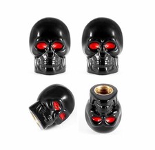 4 x Ventilkappen Totenkopf