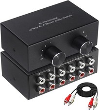 Cinch RCA Audio Switch 4 In 2