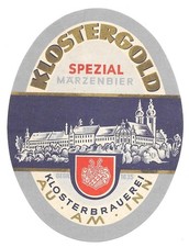 Etikett Klosterbrauerei Au am