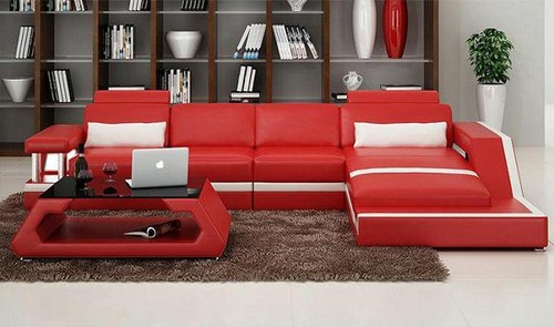 Ledersofa xxl leder garnitur - ledersofa,