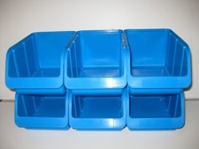 6 Stapelboxen Sichtboxen