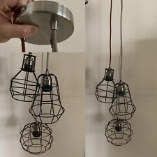 Deckenleuchte 3er Wohnzimmer Retro Industrie  Hänge Lampe Esstisch Leuchten Mega
