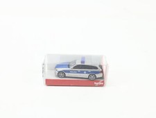 Herpa H0 047821 Modellauto PKW BMW 3er tour TM Blau/Grau Polizeiauto 1:87