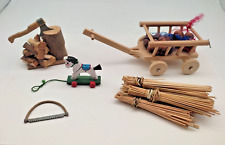 ? VINTAGE Krippen-Zubehör: Leiterwagen, Werkzeug, Schaukelpferd + DIY - 1960er