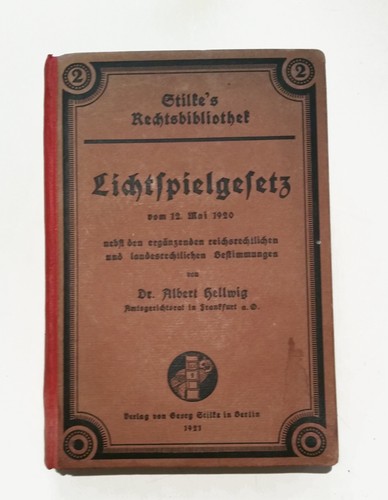 Lichtspielgesetz von 1920 - ,