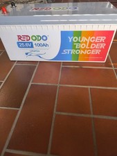 Redodo 24V 100Ah LiFePO4 Lithium Batterie 100A BMS für Wohnmobil Solar Boot