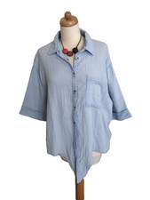 BLUSE HELLBLAU GINA BENOTTI