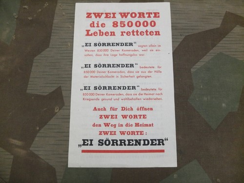 1944 wehrmacht flugblatt - wehrmacht,