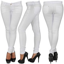 Damen Kunstlederhose Röhren