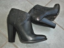 DIESEL Stiefeletten Ankle Boots High Heels Western Cowboy Leder Nieten 38