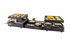 Unold 48755 Raclette Extendable, Ausziehbares Raclette bis zu 8 Personen, 1300W