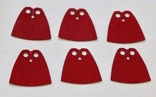 6x Umhang Rot Cape Mantel Star