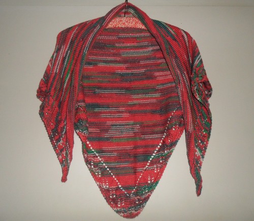 Eck tuch handgestrickt aus - 3-eck-tuch,,
