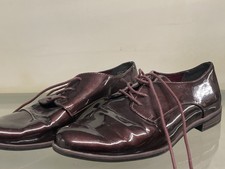 Tamaris Damen Schnürschuhe Bordeaux Lack Gr. 39 Oxford Halbschuhe Gebrauch