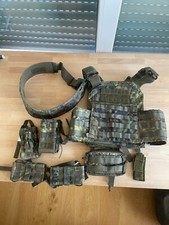 Plattenträger Lindnerhof GenV flecktarn, KSK mit Zubehörtaschen und Taktikgürtel