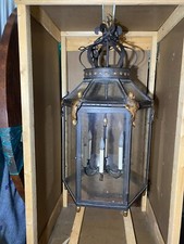 Iron and Brass Accent Lantern
