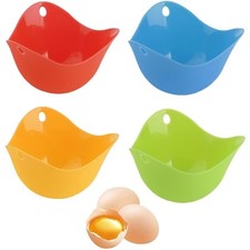 4er Silikon Eierkocher Set