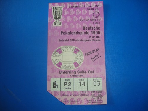 1995 ticket dfb pokalfinal - 1995,