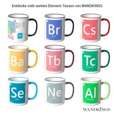 WANDKINGS Tasse, "Periodensystem und einzelne Elemente" W„hlbar Chemie Physik