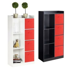 Hoher holzschrank mit - holzschrank,
