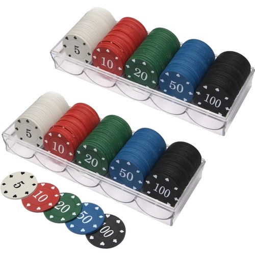 Poker chips set kunststoff - poker,