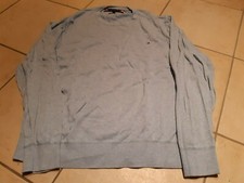 Pullover langarm Herren, Feinstrick, Basic, Logo, hell blau, 3XL, T. Hilfiger