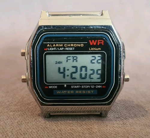 Digitale 24h lcd metall - 12-24h,