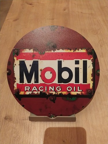 Schild mobil racing oil - schild,