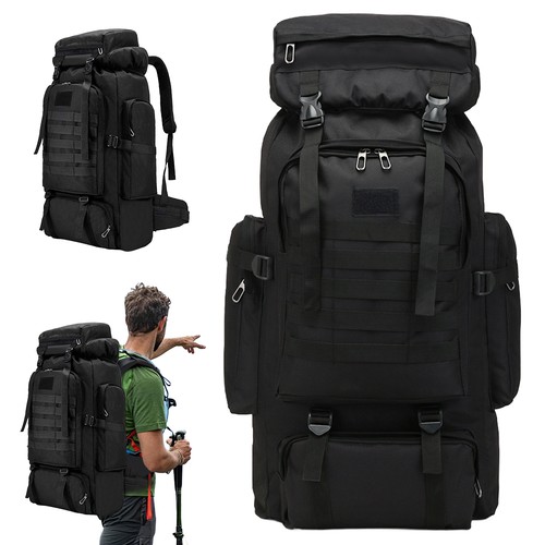Trekkingrucksack 75l militär - trekkingrucksack,