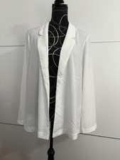 ? NEU ganz dünner weißer Blazer in Gr. L von H&M, Maße beachten
