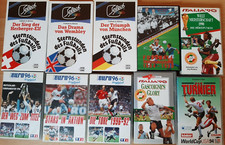 10 VHS Videos Fussball Sammlung DFB Nationalteam 1930 - 1994 WM EM Highlights