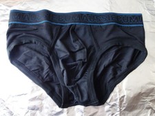Underwear Aussiebum Slip Electron Schwarz-Blau - Größe M - Der Hingucker!