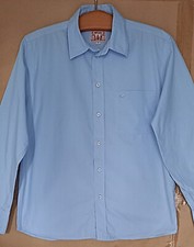 MUSTANG Original blau - Herrenhemd -Gr. M  39/40, Hochwertige Verarbeitet