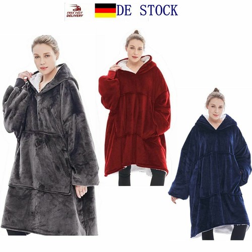 übergroße sherpa hoodie - sherpa,