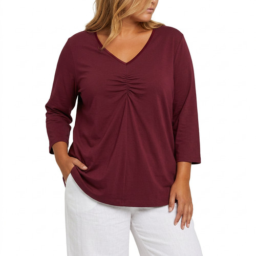 Sheego shirt tunika beere - sheego, t-shirt