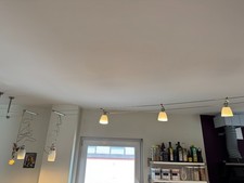 IKEA Norrsken Seilsystem Lampe mit 6 Spots weiß + 2 Hängeleuchten weiß + Trafo
