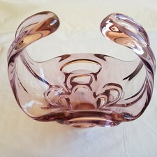 Bohemian Czech Art Glas Schale