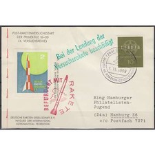 Deutsche Raketenpost Beleg mit