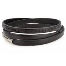 Lederarmband Gravur MY MESSAGE