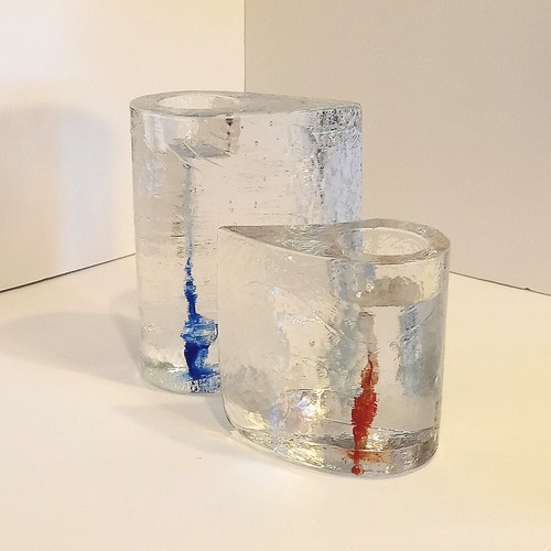 Kosta boda glass votive candle - kosta,