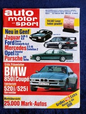 AMS 5/1990 BMW 850i, Fiat Tempra, Mercedes 190E AMG und Hamann, BMW 520i 525i