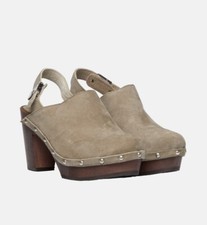 Scholl Iconic Mules Pantoletten Khaki gr. 39 NEU UVP 149,- Euro