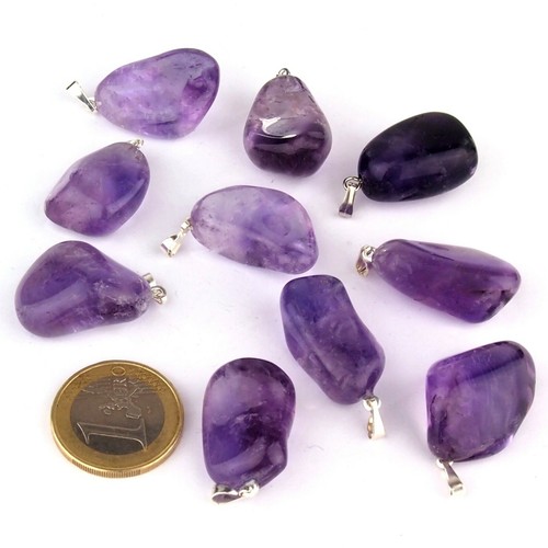 Premium amethyst trommelstein - amethyst,