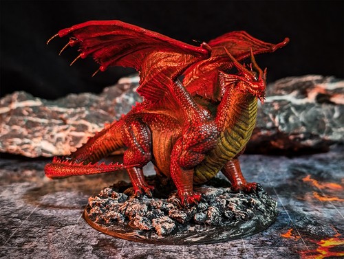 Miniatur chonky red - d&d, dragon
